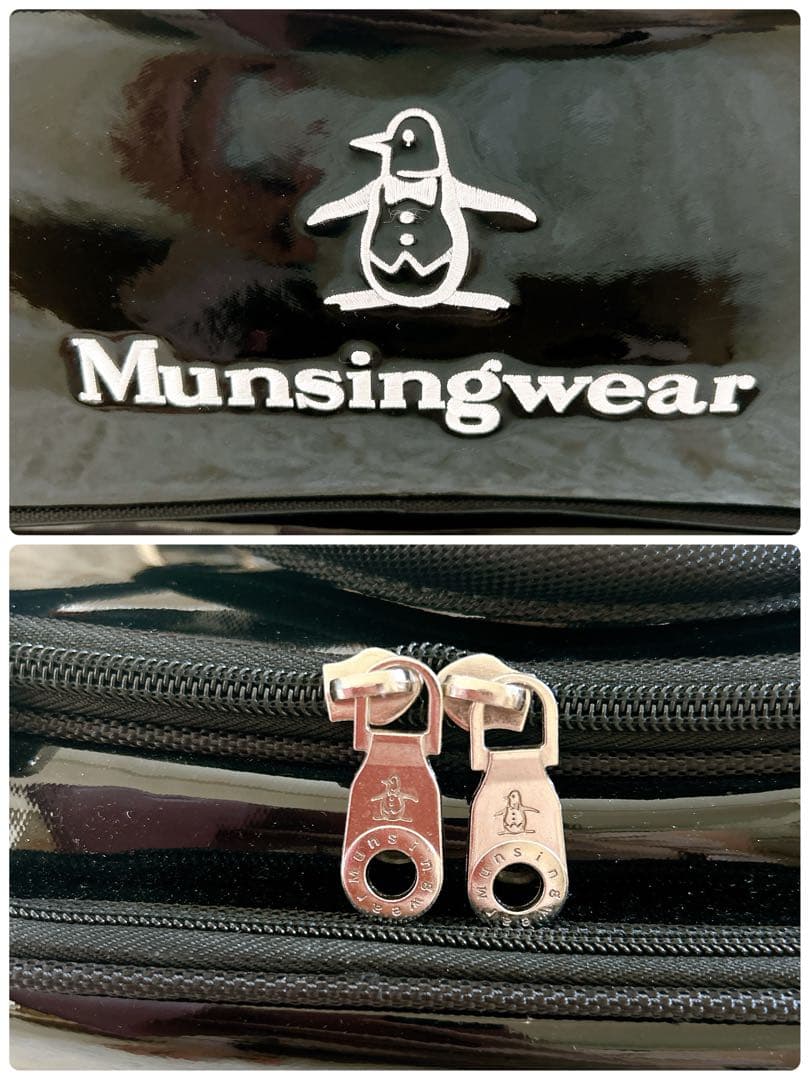 未使用に近い　Munsingwear ボストンバッグ エナメル 2way ゴルフ