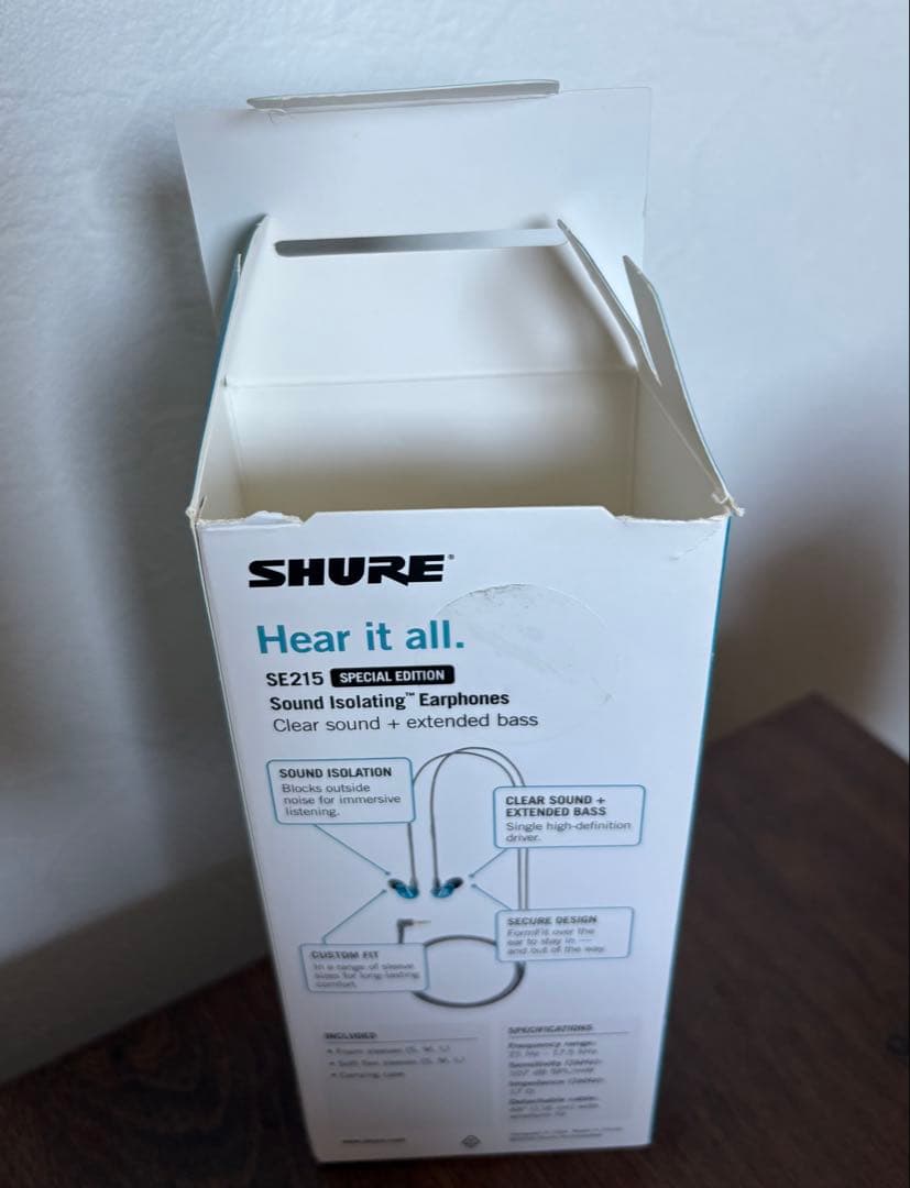 SHURE SE215 有線イヤホン SPECIAL EDITION