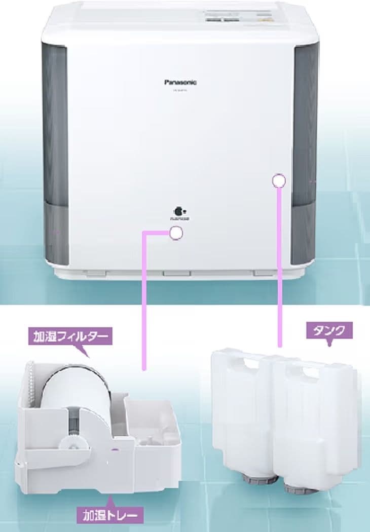 パナソニック ヒートレスファン(気化)式加湿機 ホワイト FE-KXF15-W
