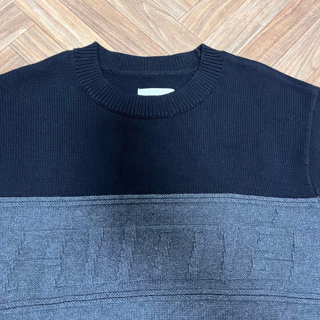 希少　AIME LEON DORE バイカラー　コットンニット　美品　Sサイズ