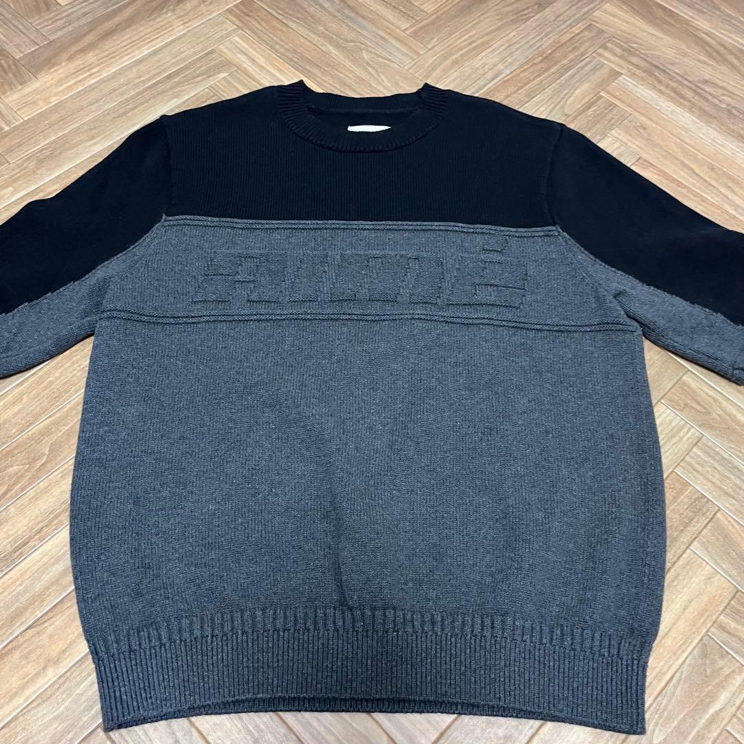 希少　AIME LEON DORE バイカラー　コットンニット　美品　Sサイズ