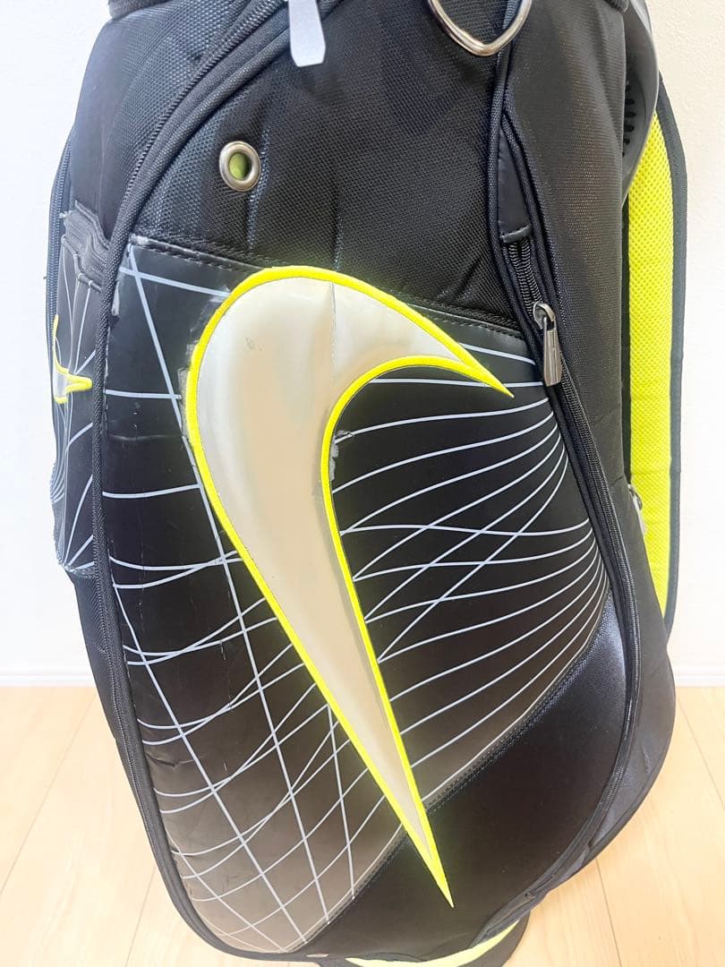 【大人気‼️】Nike ゴルフ キャディバッグ ナイキ　黒/黄　蛍光