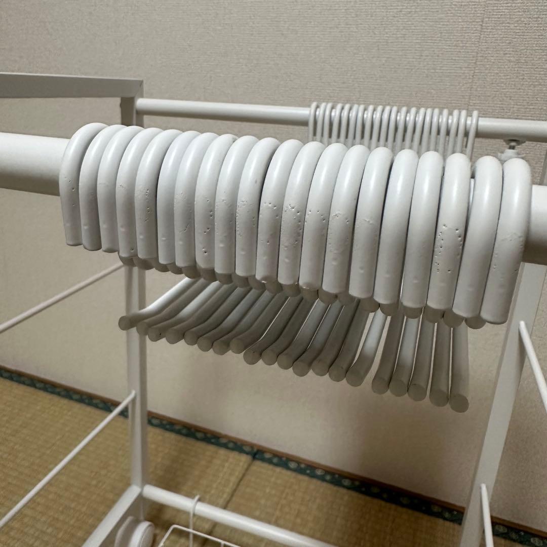 伸縮式スラックスハンガー 20本掛け