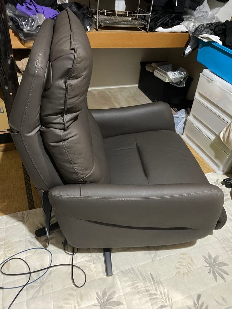 ニトリ　電動リクライニング　リクライニングチェア　1人掛けソファ　引き取り限定