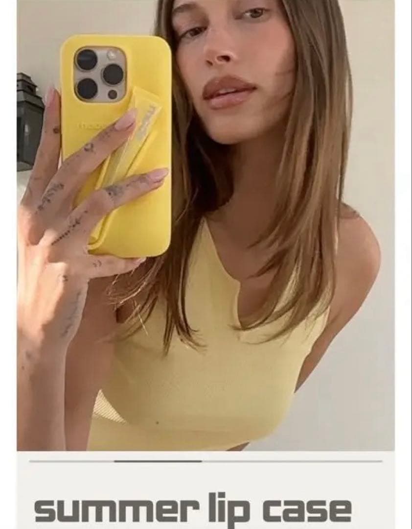 rhode summer lip case iPhone 16 Pro イエロー
