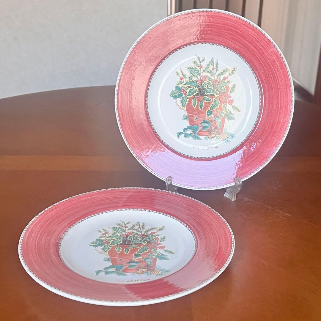 【希少品】英国製　ウェッジウッド★サラズガーデン★クリスマス限定プレート2枚