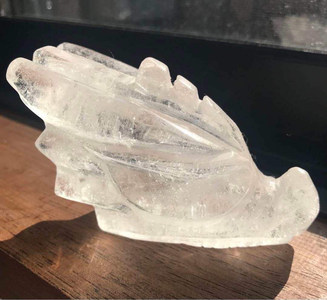 ☘️クリアクォーツ 龍の頭の形　パワーストーン 天然石