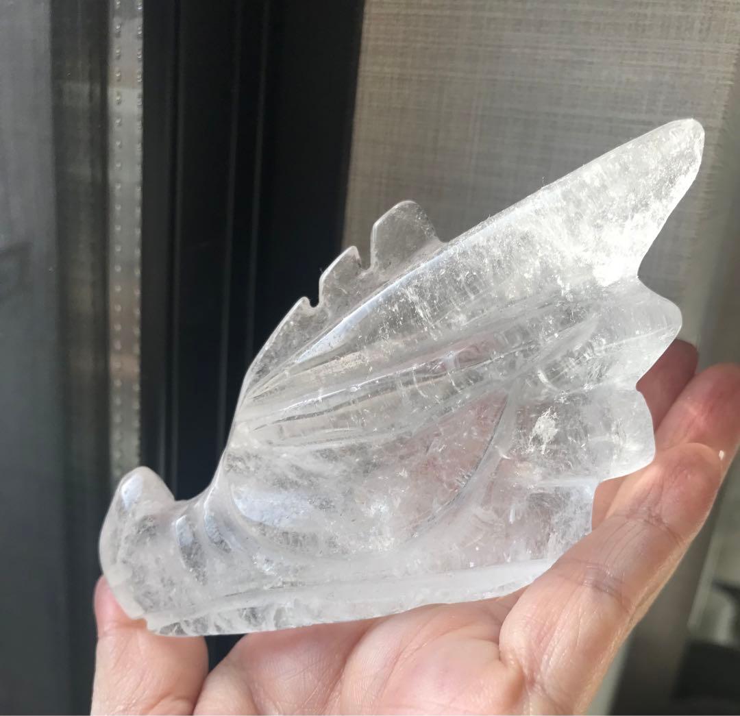 ☘️クリアクォーツ 龍の頭の形　パワーストーン 天然石