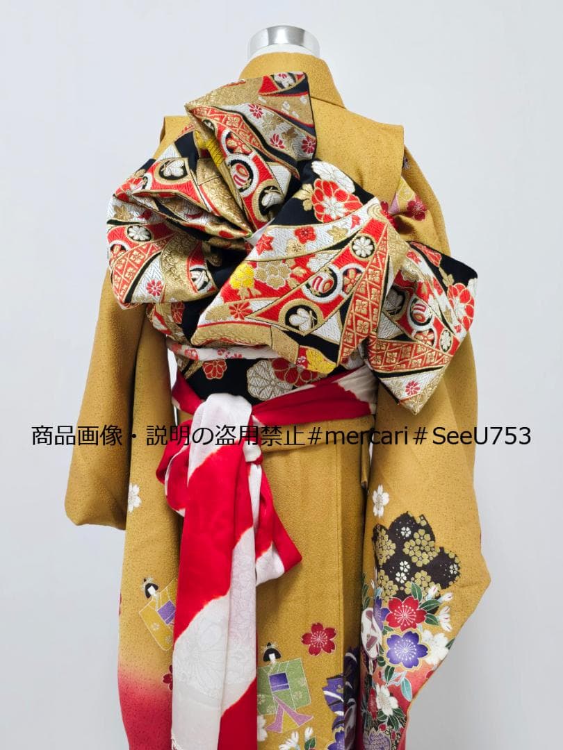 七五三　7歳　正絹　着物　セット　女の子 *c33