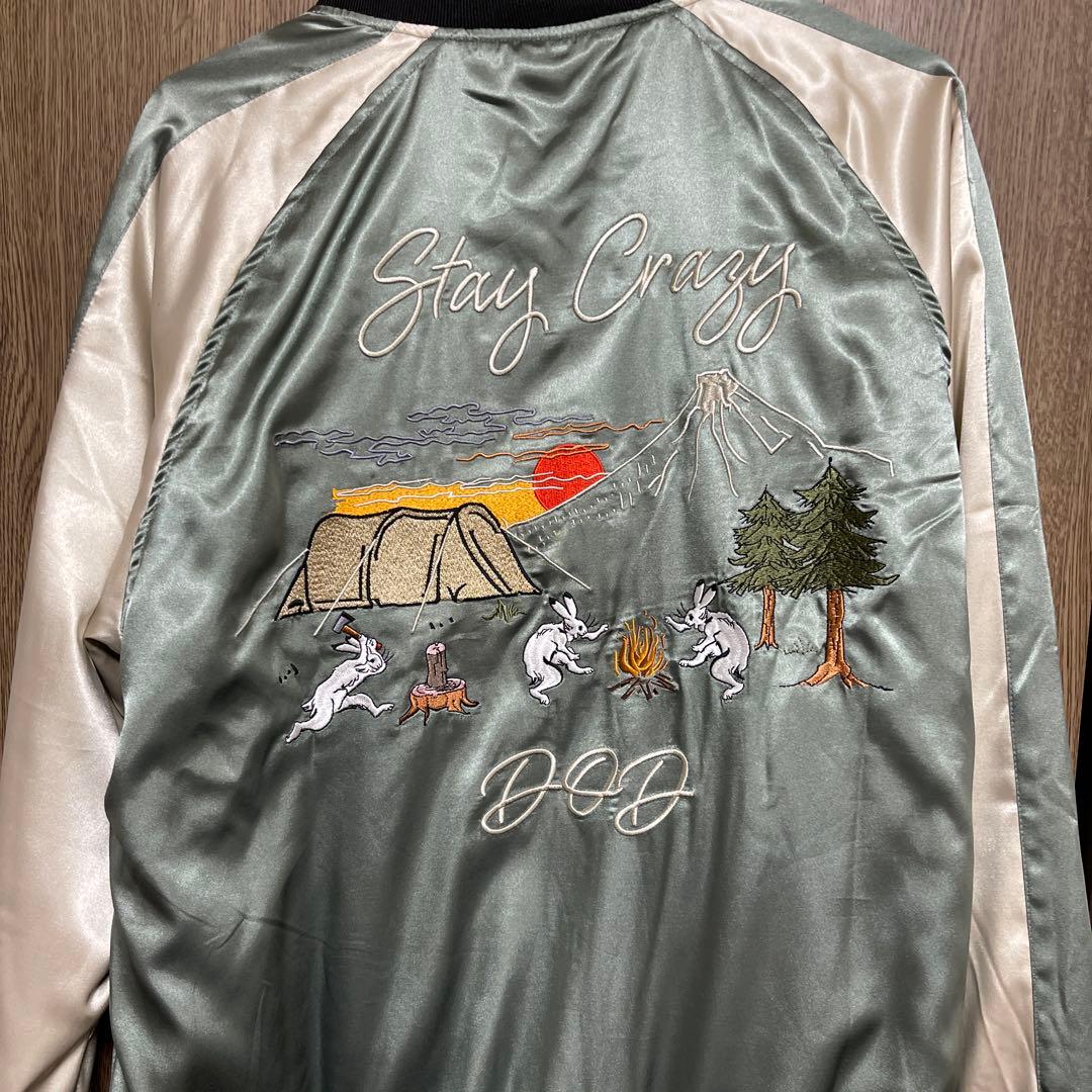 DODスカジャン グリーン/ベージュ