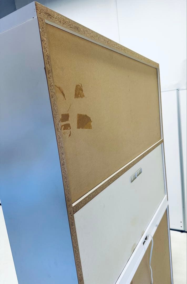 キッチン収納キャビネット ホワイト ダークブラウンキッチン ボード食器棚