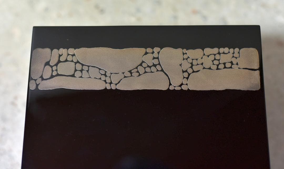 値下げ、利休茶箱４点組　輪島塗雪月花蒔絵　秋峰作　共箱/お茶道具