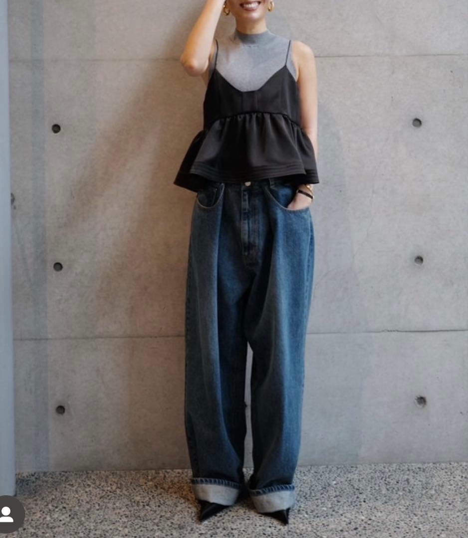 極美品★ MACHATT サテンフレアキャミソール　36