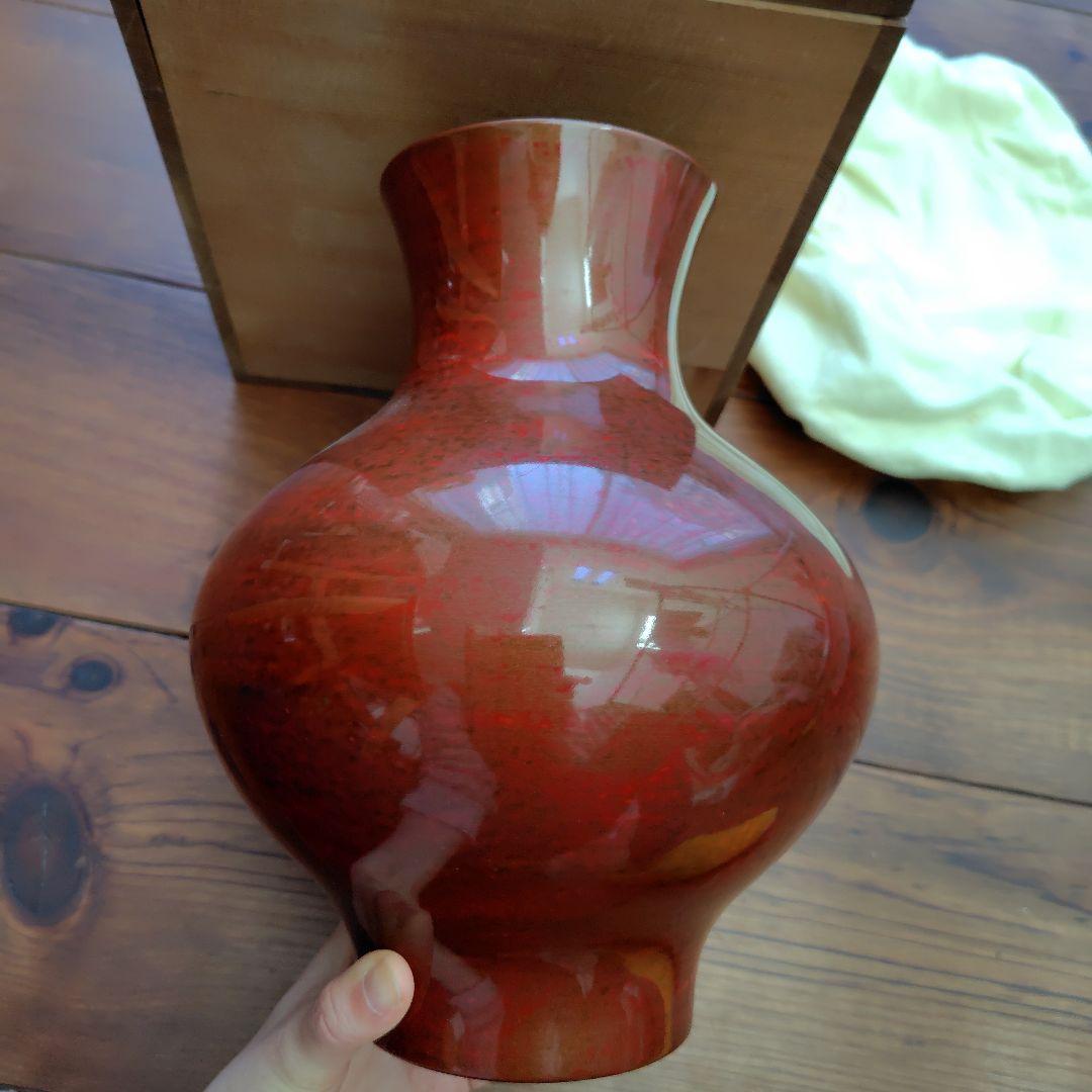 静岡県無形文化財│金剛石目塗/鳥羽硬忍│乾漆花瓶/朝顔/鶏冠│漆芸 漆器 花瓶