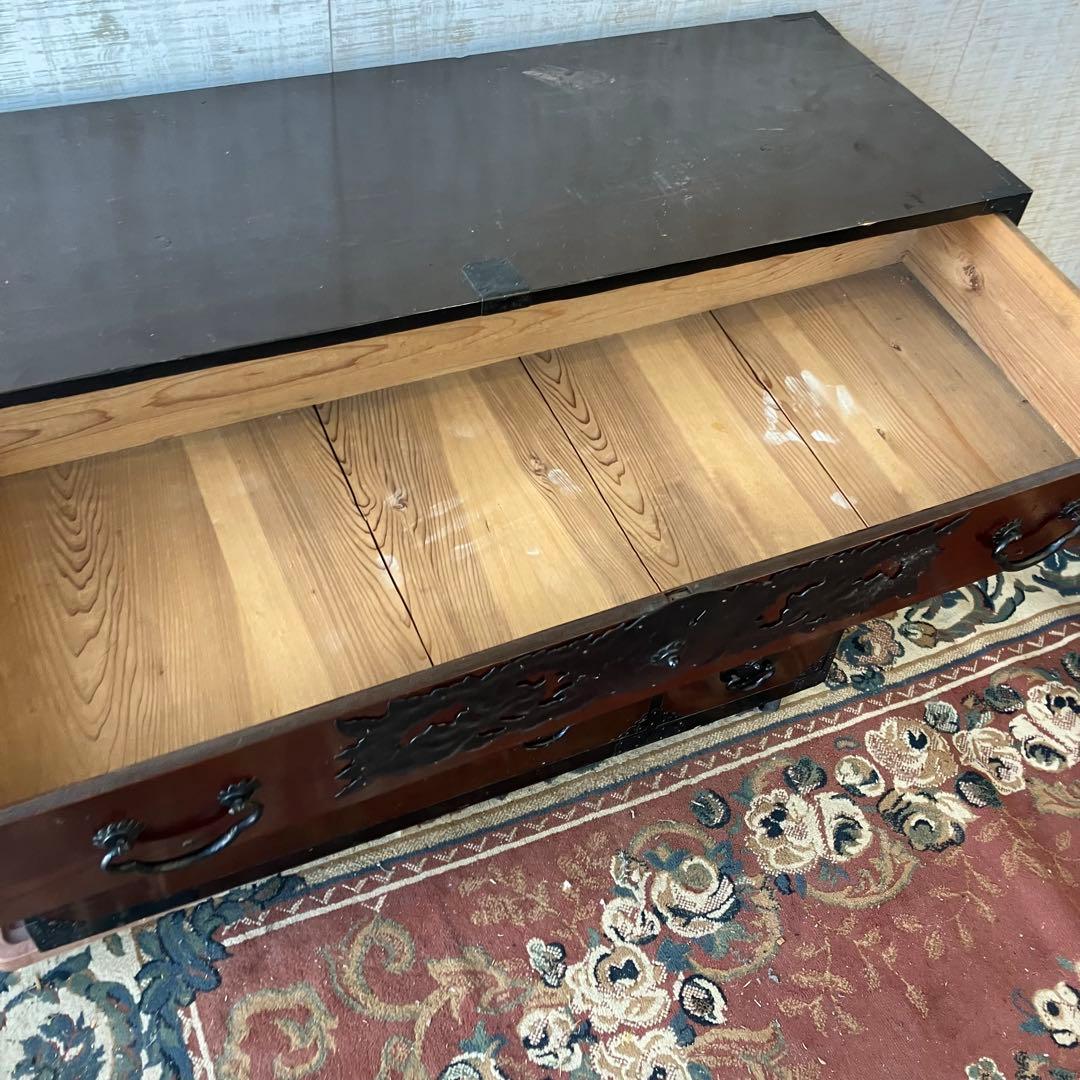 昭和レトロ 仙台箪笥 4段9杯 引き出し箪笥 和箪笥 ビンテージ 古家具