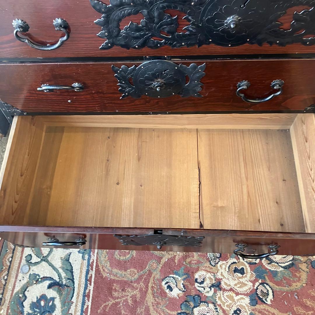 昭和レトロ 仙台箪笥 4段9杯 引き出し箪笥 和箪笥 ビンテージ 古家具