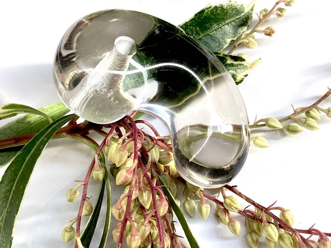 ✳黒平鉱山*茶水晶勾玉*スモーキークォーツ*煙水晶* 抜群の透明感　希少レア物‼️