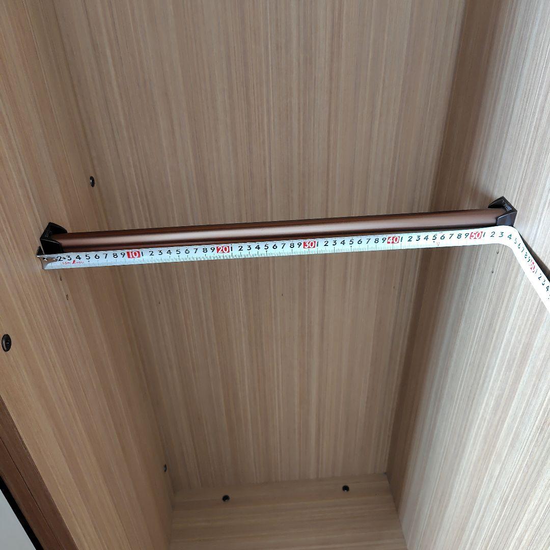 【中古】洋タンス 引き戸 クローゼット 木製 大容量 ワイド 可動棚 たのメル便