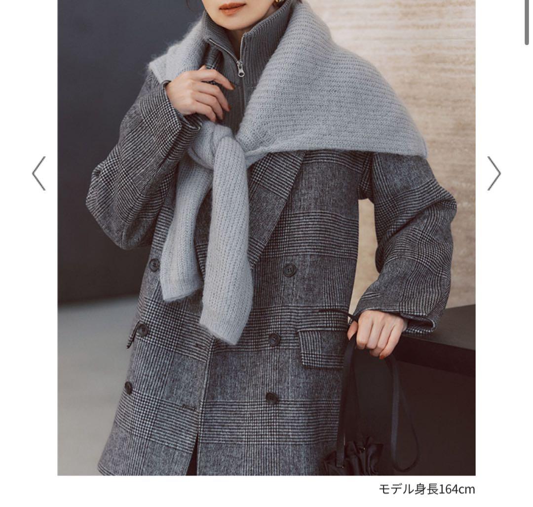 値下　FORME 東原亜希　コート　チェック　ノベルティ付き　ジャケット