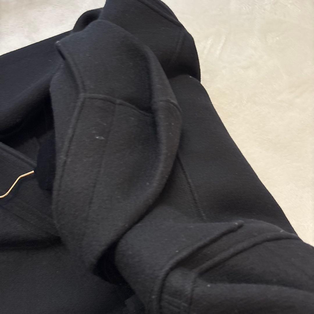 Glenoverグレンオーバー　ダッフルコート　黒　肉厚　ウール　ロング　トグル