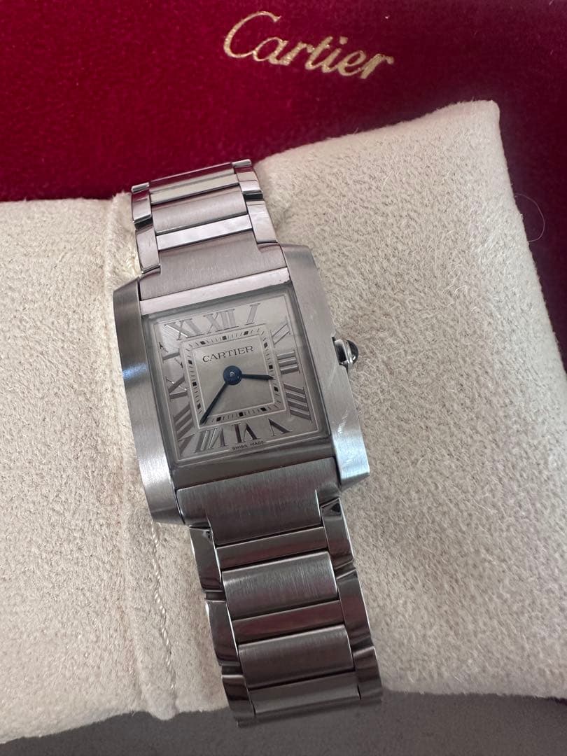カルティエ美品　タンク フランセーズ ウォッチ