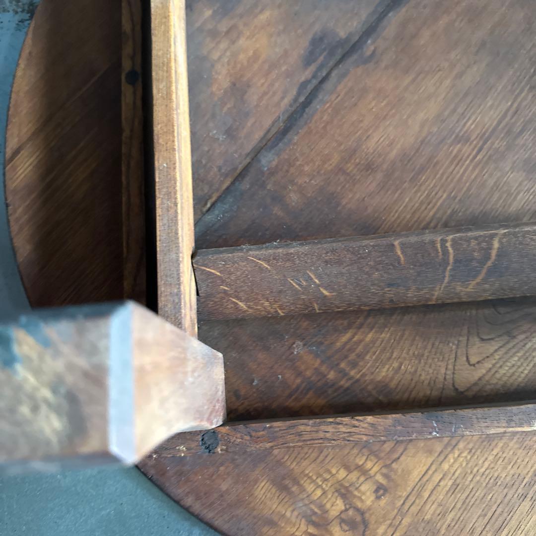 瞬間的お値下げ‼️ヴィンテージ　木製円形座卓 ダークブラウン