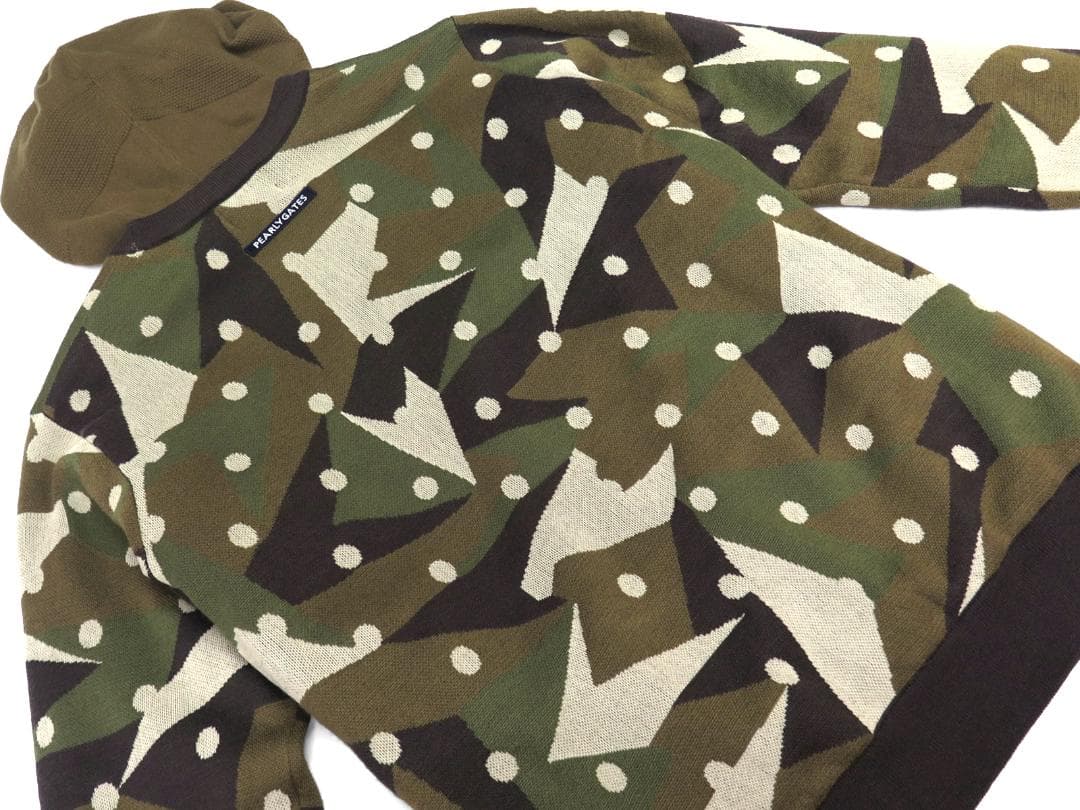 新品●パーリーゲイツ●インナーニット付き　カシミヤタッチ　ニットプルオーバー　S