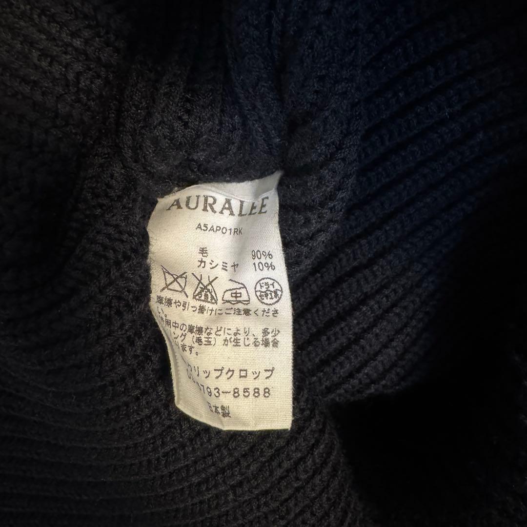 AURALEE/オーラリー CASHMERE WOOL RIB KNIT P/O