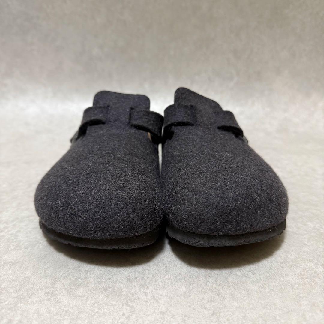 【ビルケンシュトック】ボストン　ウールフェルト クロッグサンダル　24cm