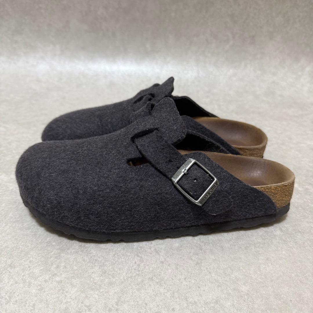 【ビルケンシュトック】ボストン　ウールフェルト クロッグサンダル　24cm