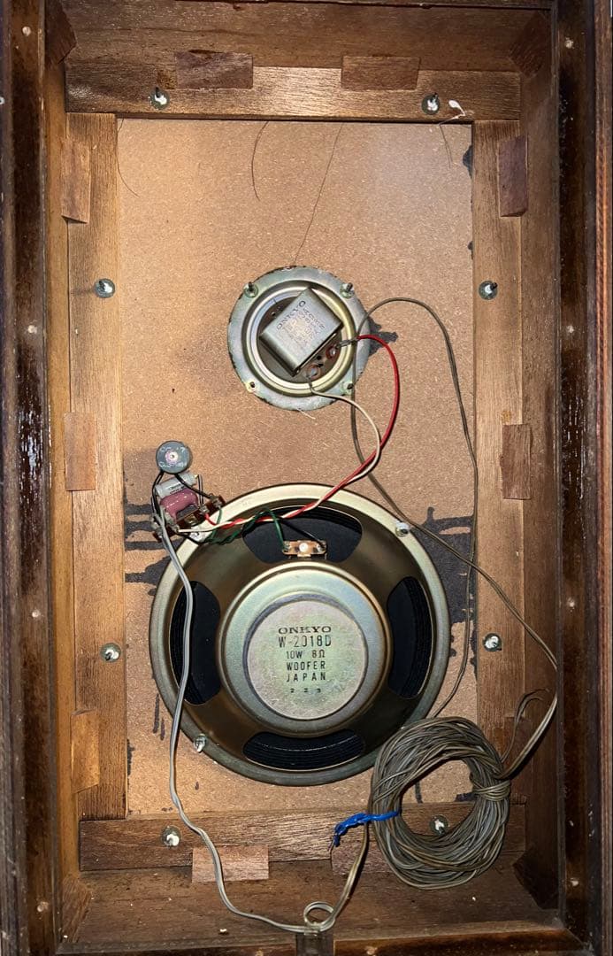 ONKYO 4チャンネルサラウンドスピーカー　木製フレーム