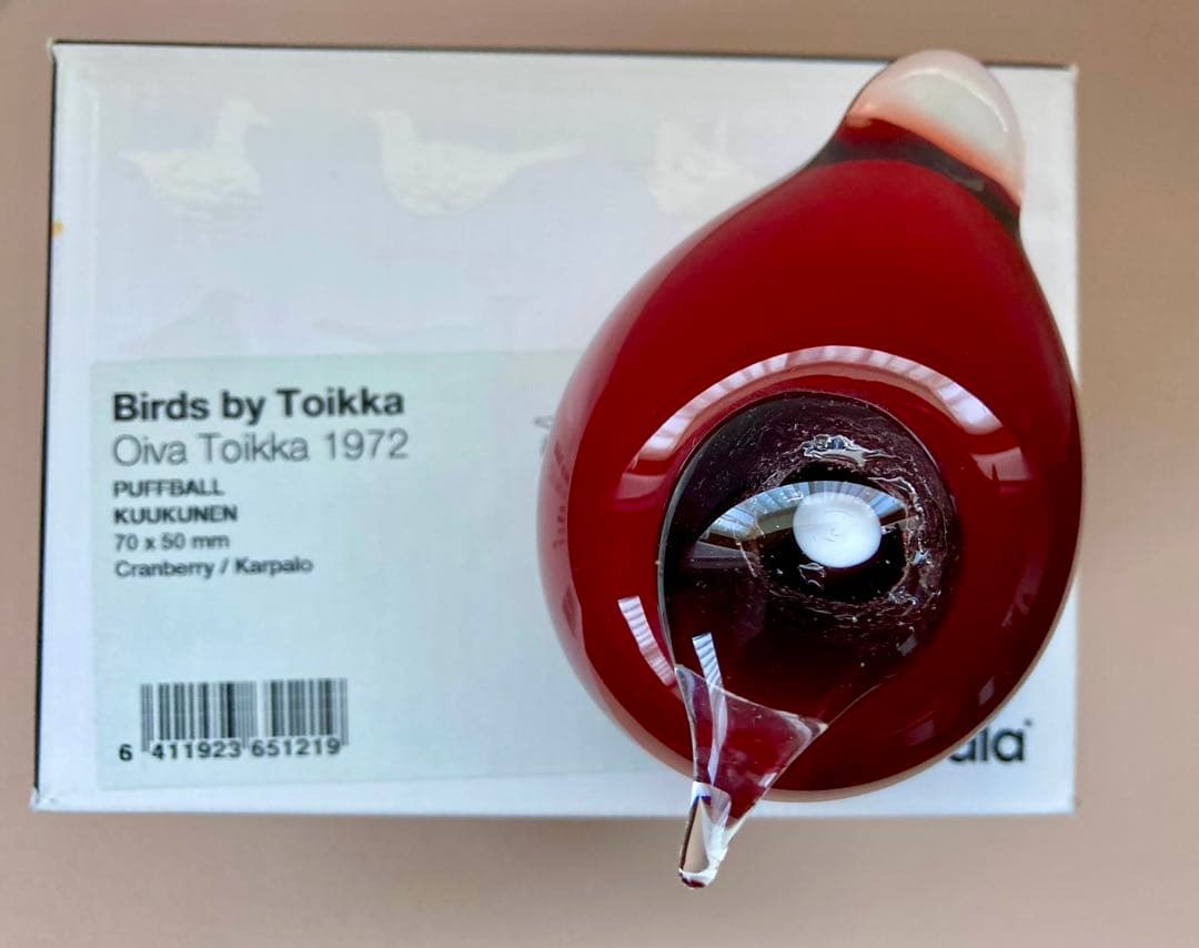 イッタラ　バード　パフボール　クランベリー