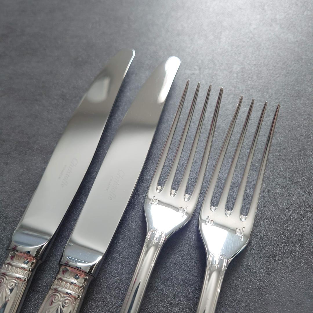 美品 クリストフル マルメゾン テーブルナイフ テーブルフォーク 4点