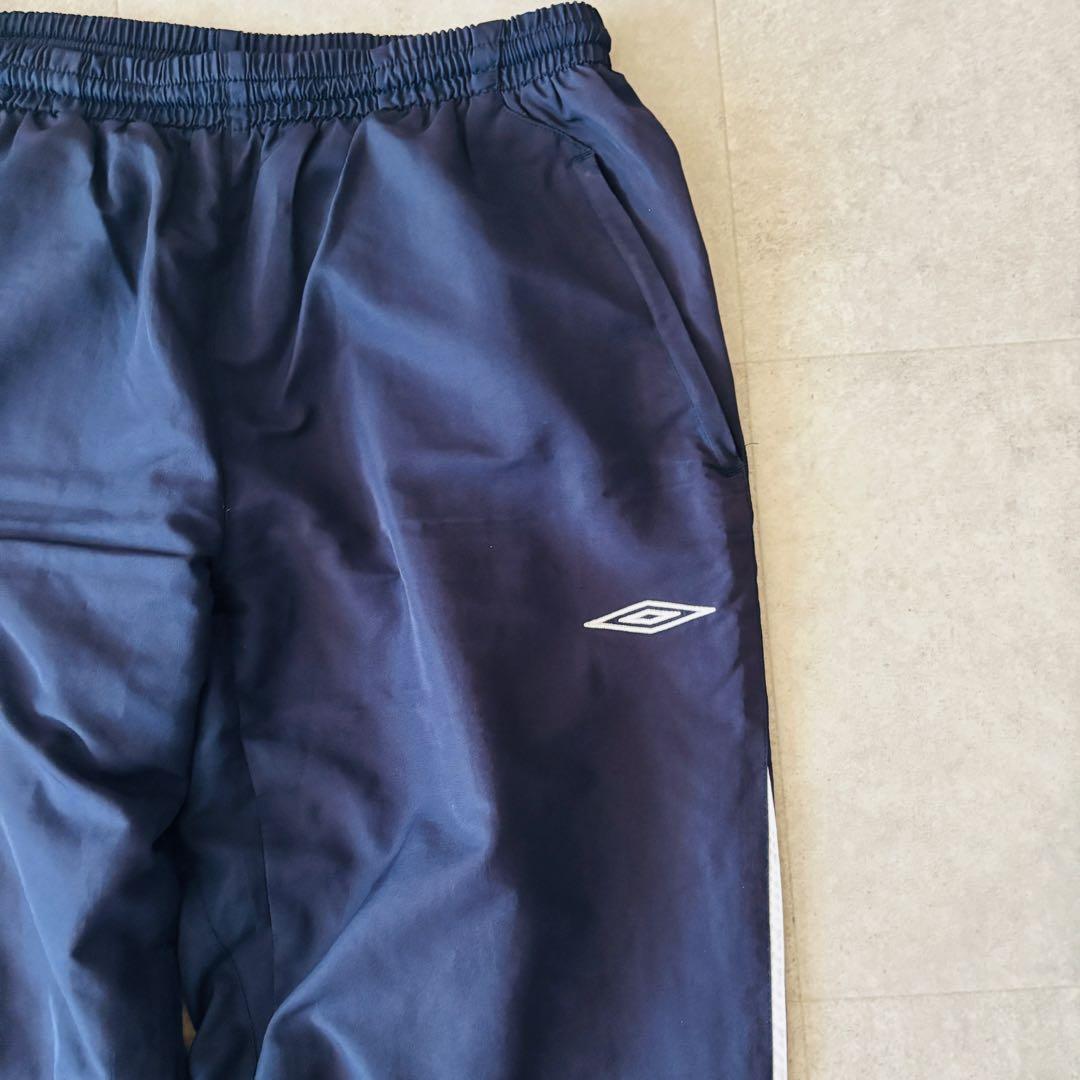 【L】90's UMBRO イングランド代表ナイロンジャージセットアップ 紺 白