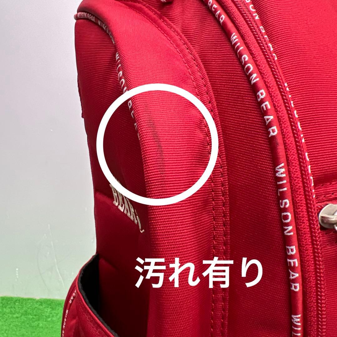 ウィルソンベア　WILSON BEAR ゴルフバッグ　7インチ　中古品　レッド