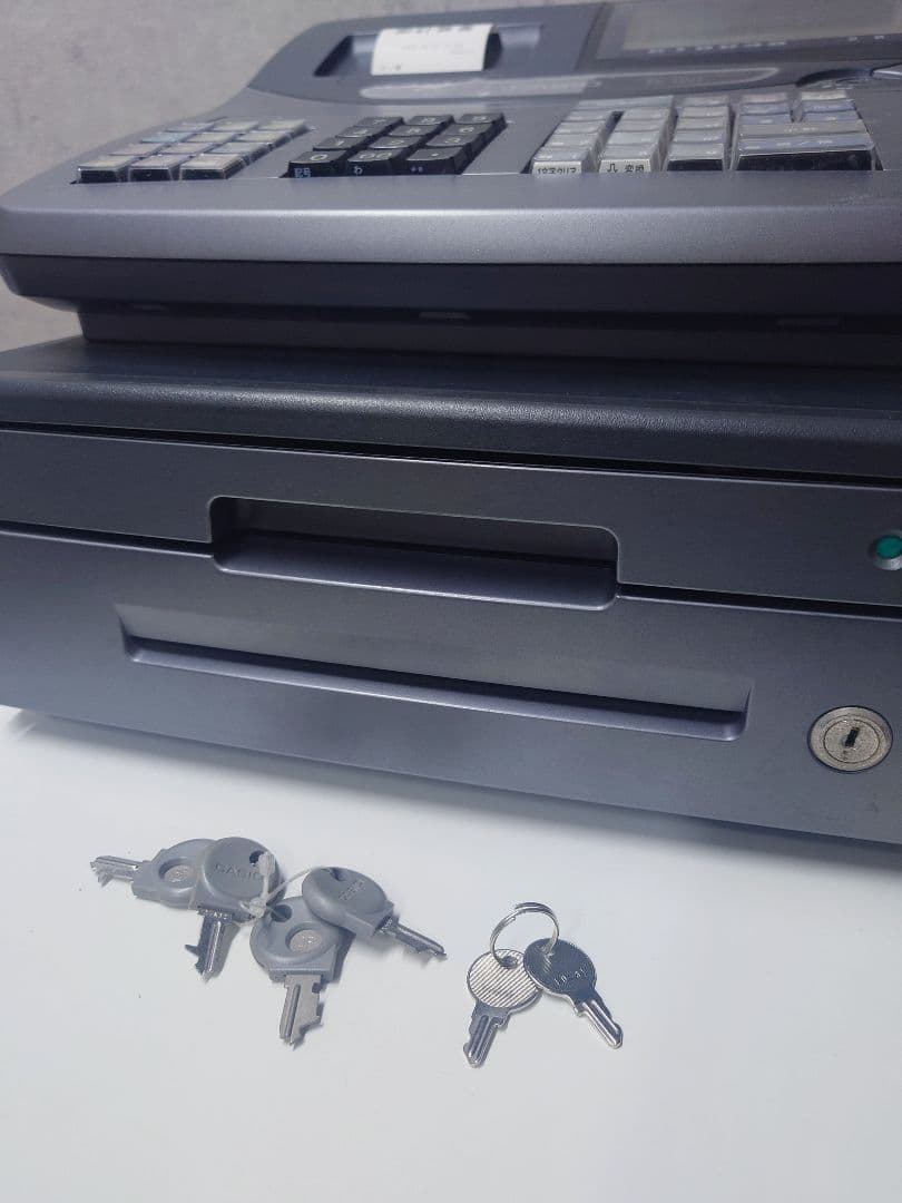 【送料込み】CASIO　レジスター　TE-120　黒　グレー