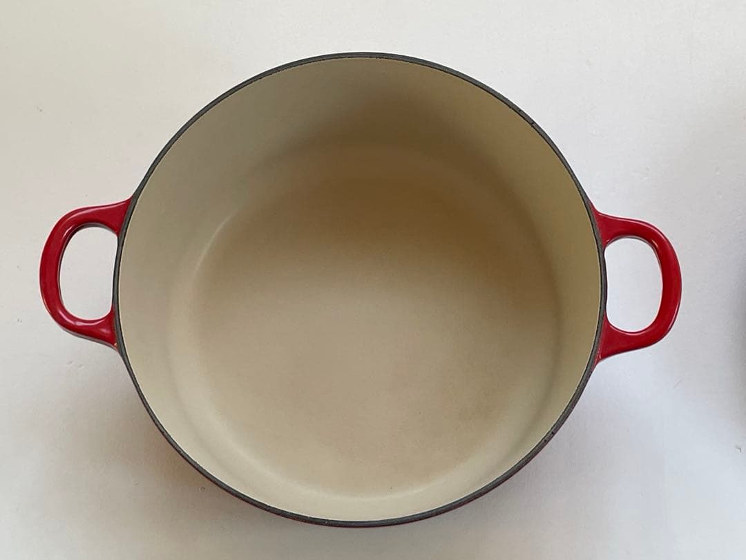 LE CREUSET 両手鍋 24cm レッド