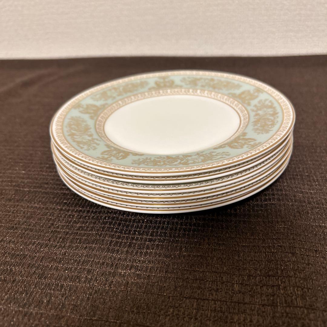 ウェッジウッド　コロンビア　セージグリーン　デザートプレート　17.5cm