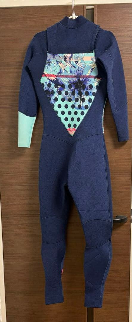 roxy ロキシー　ウェットスーツ　ブルー　Lサイズ　3mm2mmフルスーツ春秋