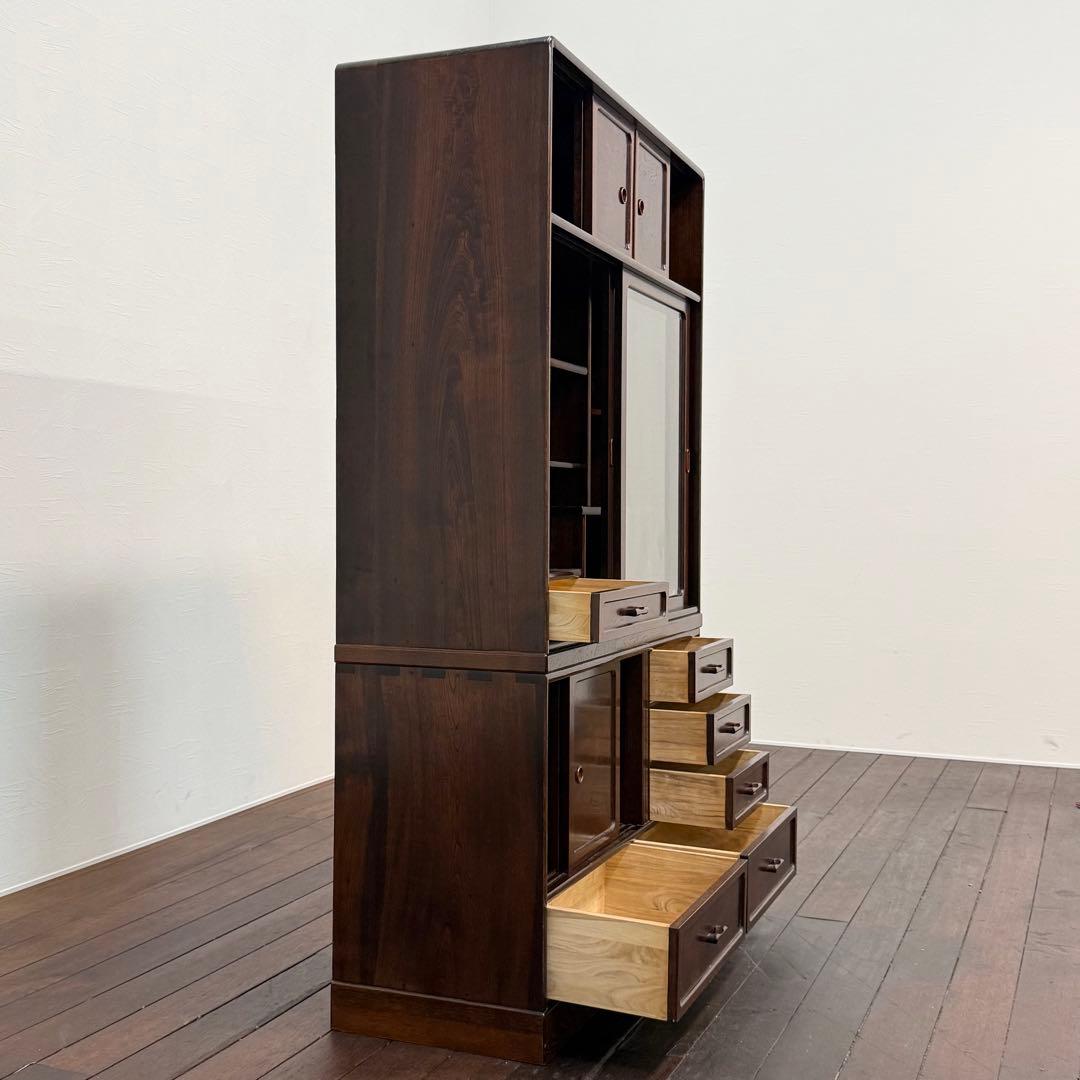 H19K3 欅材 からくり箪笥 タンス