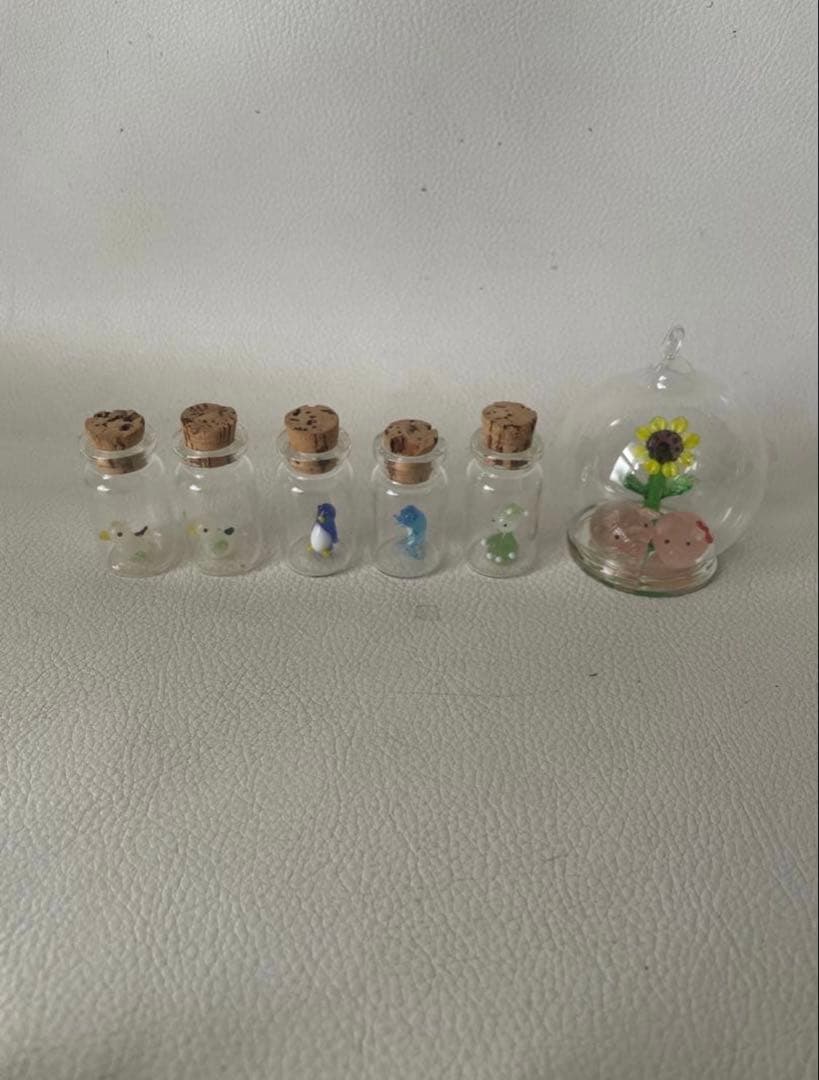 ガラス細工 ミニチュア 天然石 計41点 縁起物 小樽 北一ガラス 函館 明治館