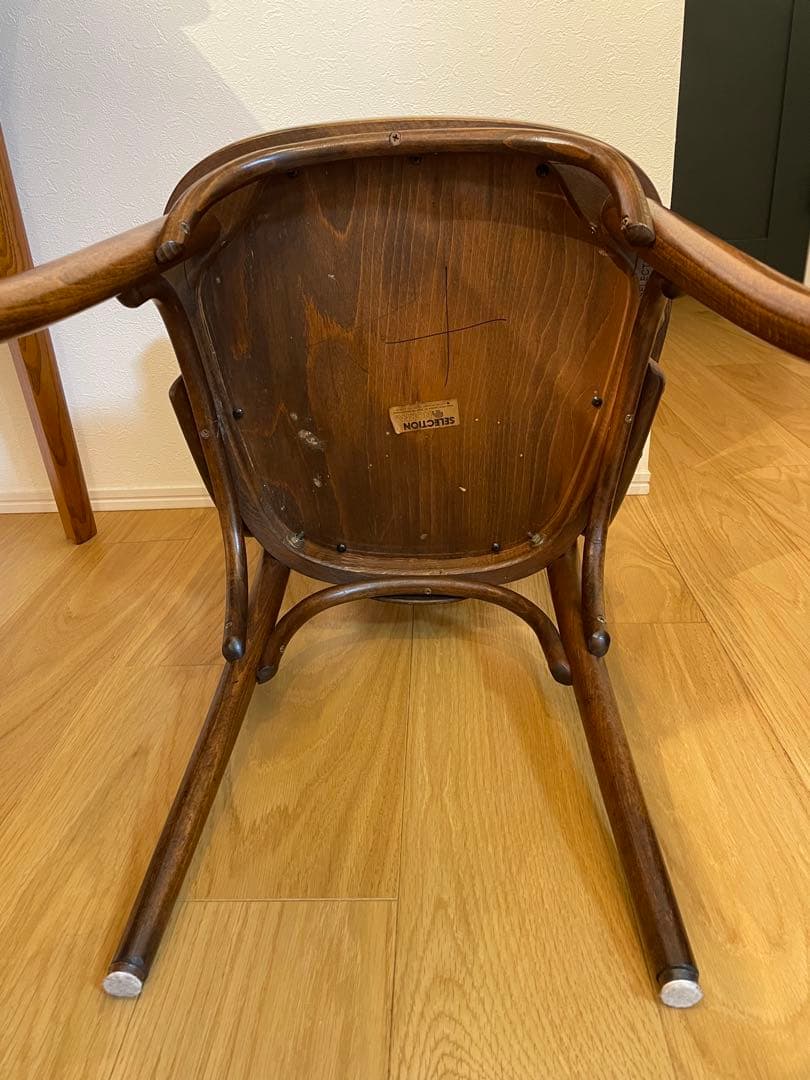 木製ヴィンテージチェア　ストライプ