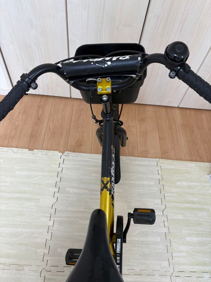 【引き取り限定】RAMPAGE キッズ自転車 18インチ ブラック/ゴールド