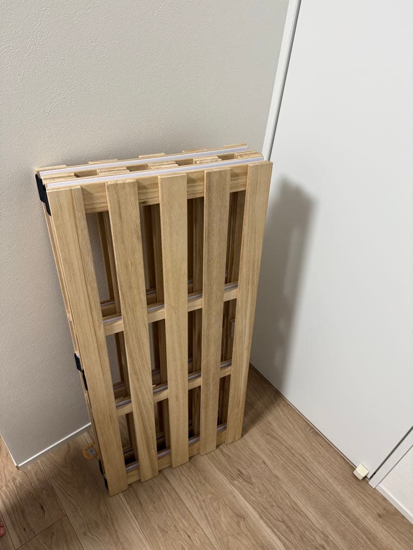 4つ折りスノコシングルサイズ2個セット