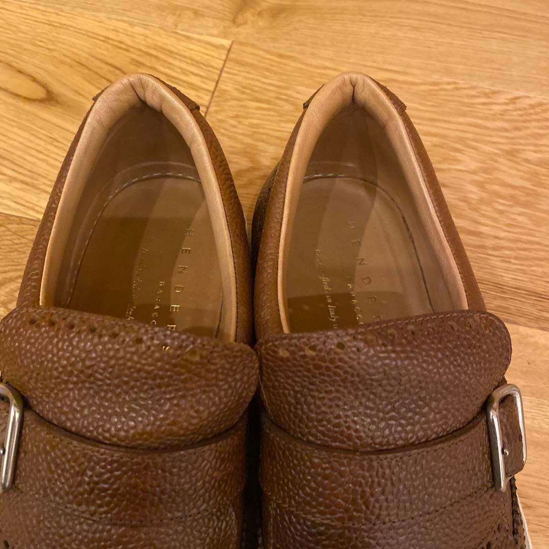 HENDERSON ウイングチップタッセル付スリッポンスニーカー 41 26cm