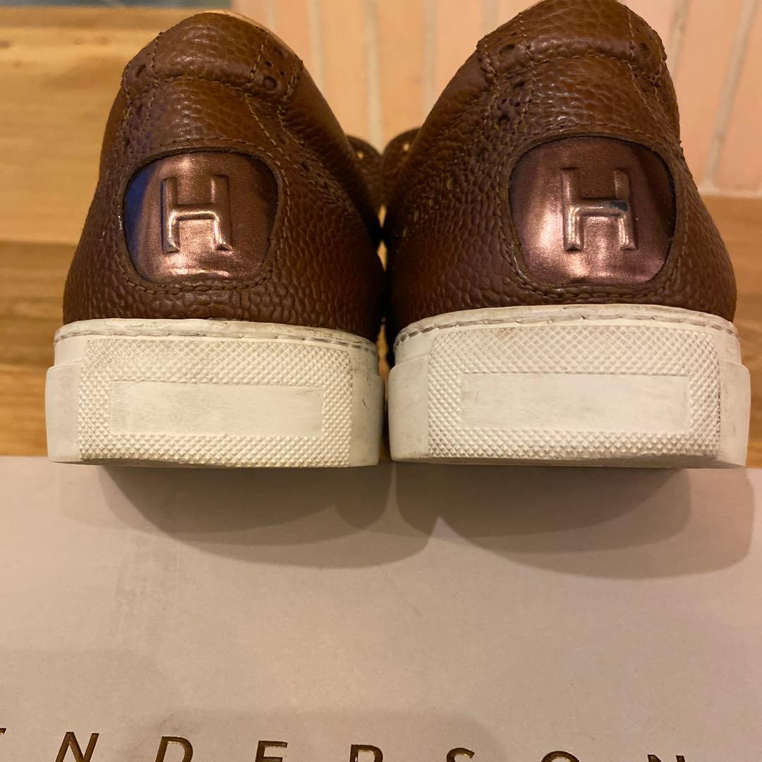 HENDERSON ウイングチップタッセル付スリッポンスニーカー 41 26cm