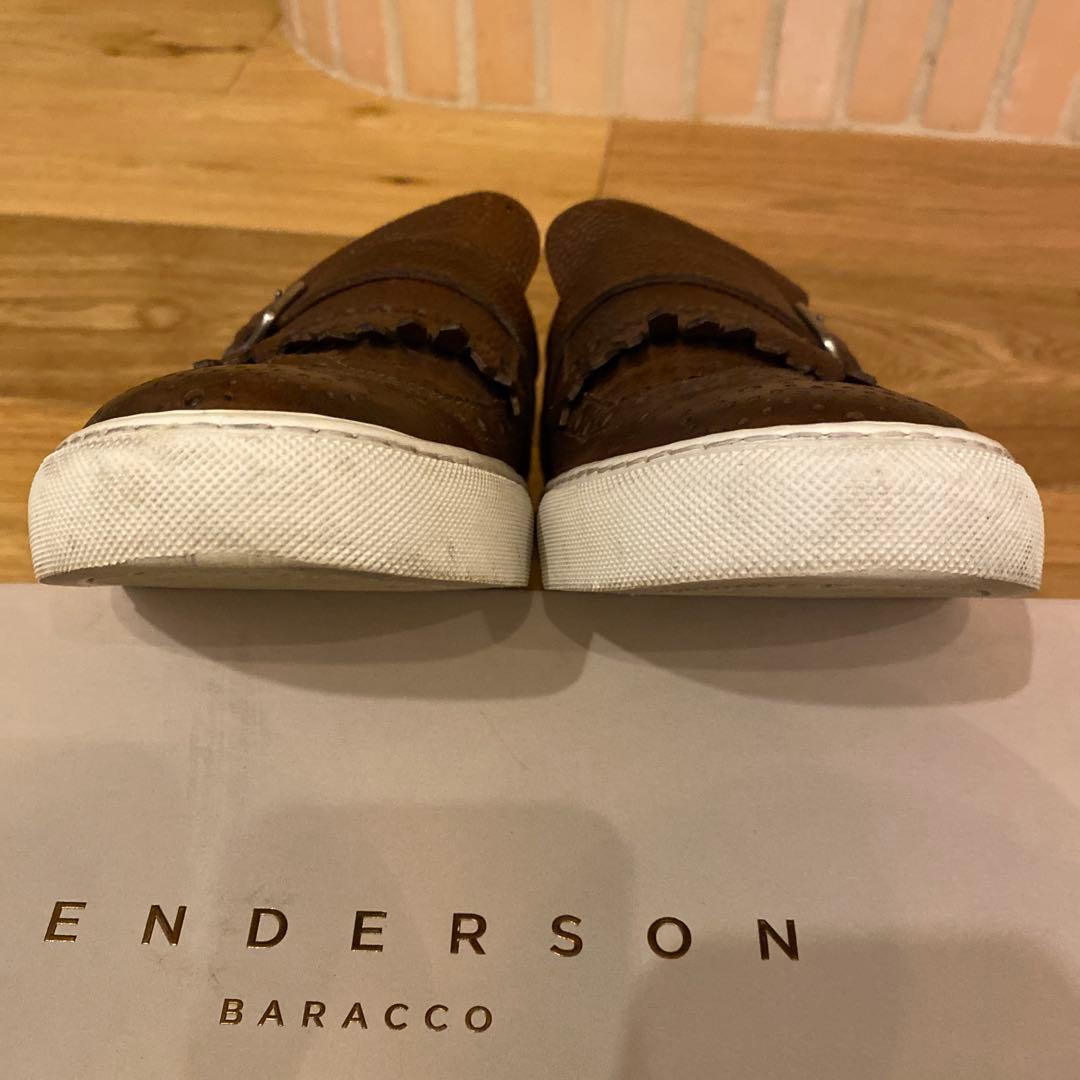 HENDERSON ウイングチップタッセル付スリッポンスニーカー 41 26cm