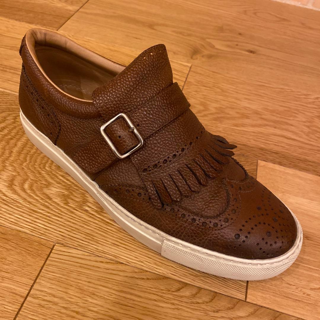 HENDERSON ウイングチップタッセル付スリッポンスニーカー 41 26cm