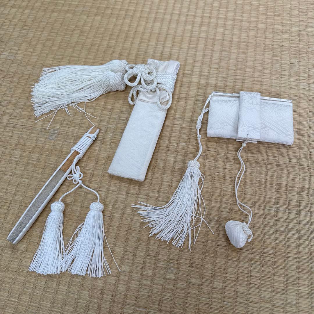 花嫁、白無垢　正絹箱セコ6点