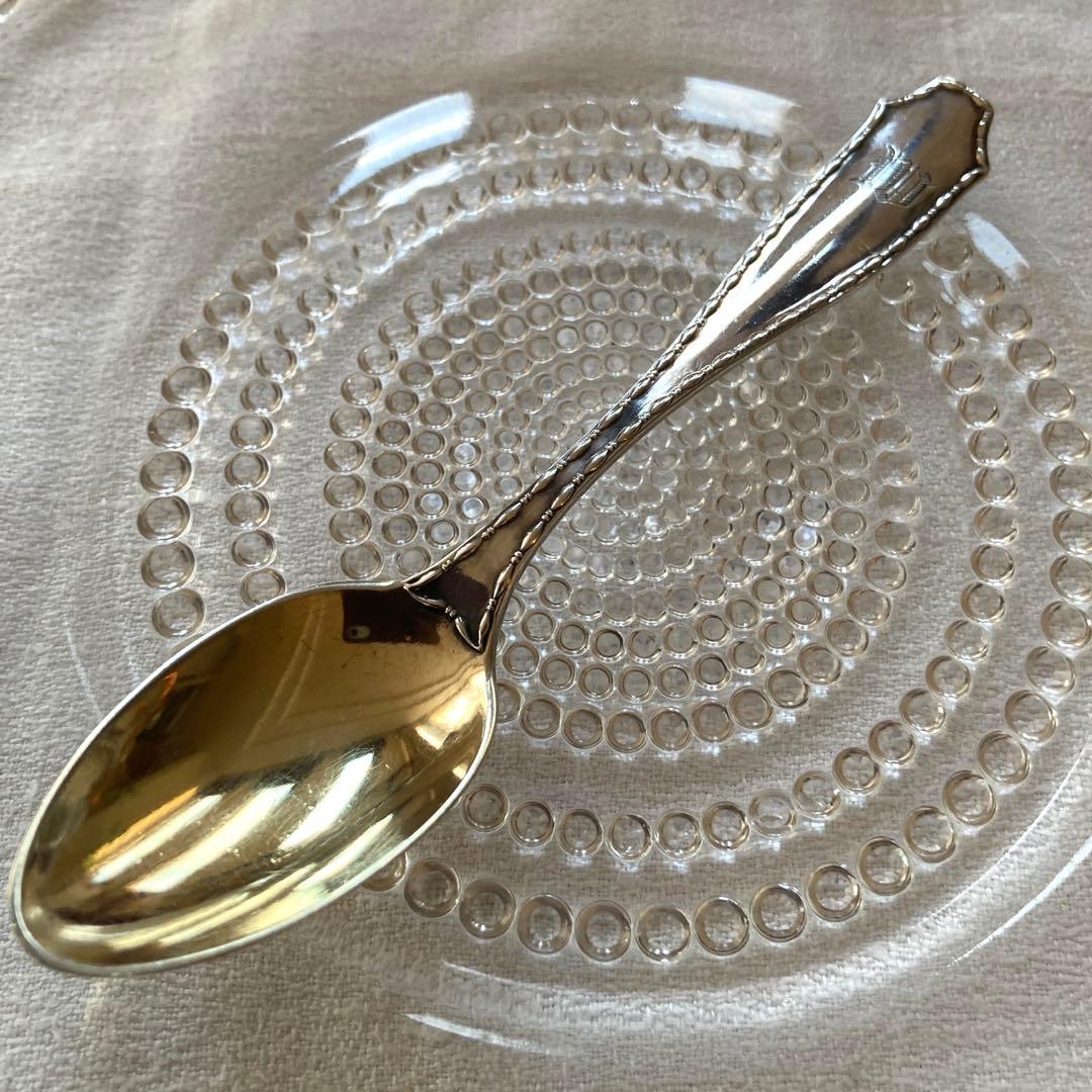 純銀　鍍金　Tiffany スプーンMarquise